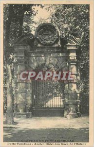 Postcard Old Chateau of Fontainebleau Door Drum