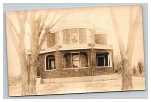 Vintage 1900's RPPC Postcard Nice Suburban Residential Home