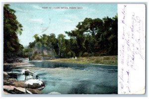 c1905 View of Coamo River in Southern Puerto Rico Antique Posted Postcard