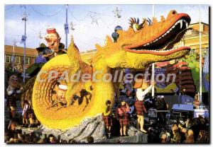 Postcard Modern Nice Carnival King of world cities chariot parade carnival se...