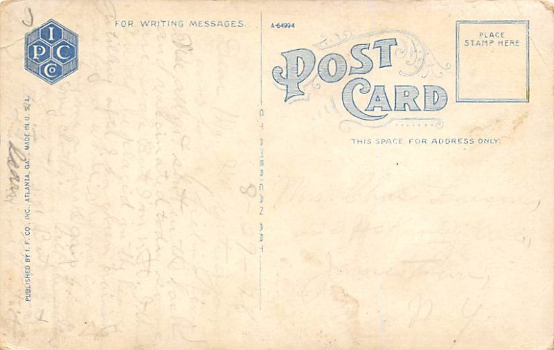 Camp Gordon, GA USA U.S. National Army Cantonment Military Camp Writing on Back 