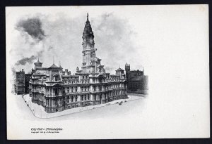 4520) Pennsylvania PHILADELPHIA City Hall Und/B copyright 1904 J. Murray Jorden