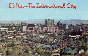 Modern Postcard El Paso Texas Downtown El Paso from Rim Road