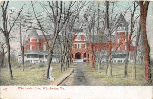 H48/ Winchester Virginia Postcard 1911 Winchester Inn Hotel