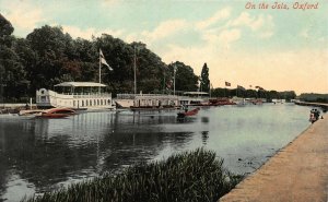 On the River Isis, Oxford, England, Great Britain, Early Postcard, Unused