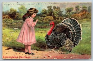 1907  Thanksgiving  Turkey  Greetings  Postcard