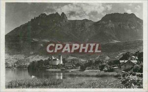 Old Postcard Annecy (Haute Savoie) The teeth of Lanfan and the castle of Duingt