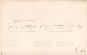 <A16> MICHIGAN Mi Real Photo RPPC Postcard 1913 DETROIT Log Cabin Park Scene