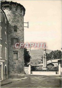 Postcard Modern Lodeve (Herault) Languedoc The Angle Tower and the Statue of ...