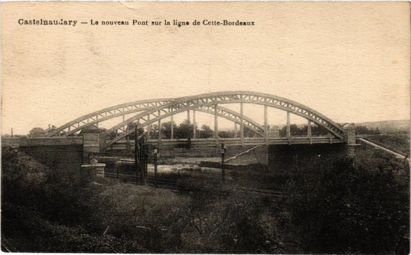 CPA CASTELNAUDARY - Le nouveau Pont sur la ligne de Cette-Bordeaux (249917)