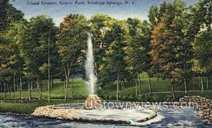 Island Spouter, Geyser Park - Saratoga Springs, New York NY  