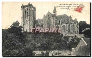 Old Postcard Chaumont in Vexin Church St Jean Baptiste