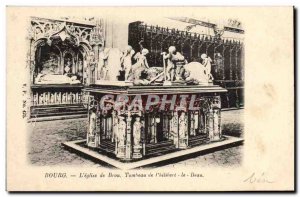 Old Postcard Bourg Brou Church Tomb of Philibert Le Beau