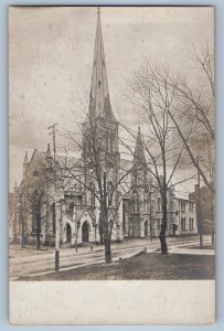 c1940's Presbyterian Church Harrisburg Pennsylvania PA RPPC Photo Postcard