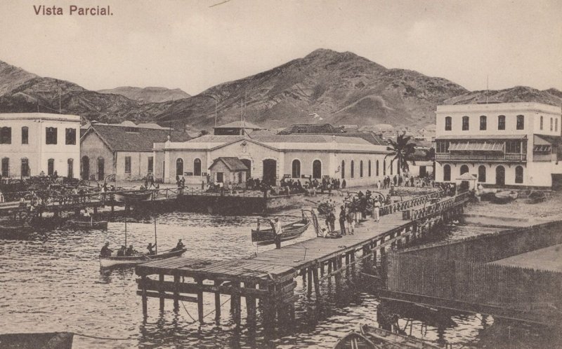 Vista Parcial Sao Vicente Cape Cabo Verde Old Postcard