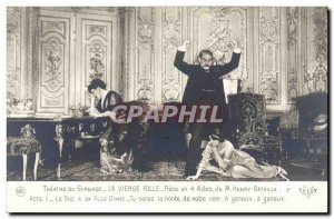 Old Postcard Theater of the Gymnasium Paris virgin Mad Henry Bataille