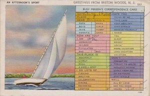 An Afternoon's Sport Greetings From Breton Woods New Jersey 1945