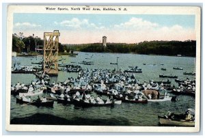 c1920's Water Sports North West Arm Halifax Nova Scotia Canada Postcard