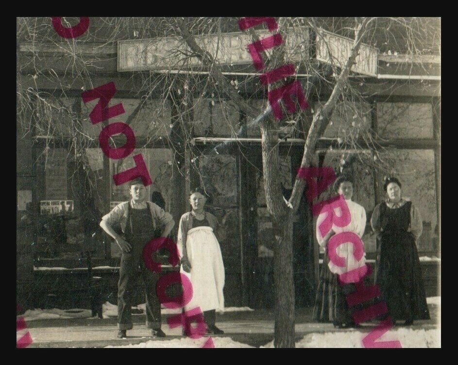 Lebanon SOUTH DAKOTA RPPC 1915 RESTAURANT STORE nr Gettysburg Hoven
