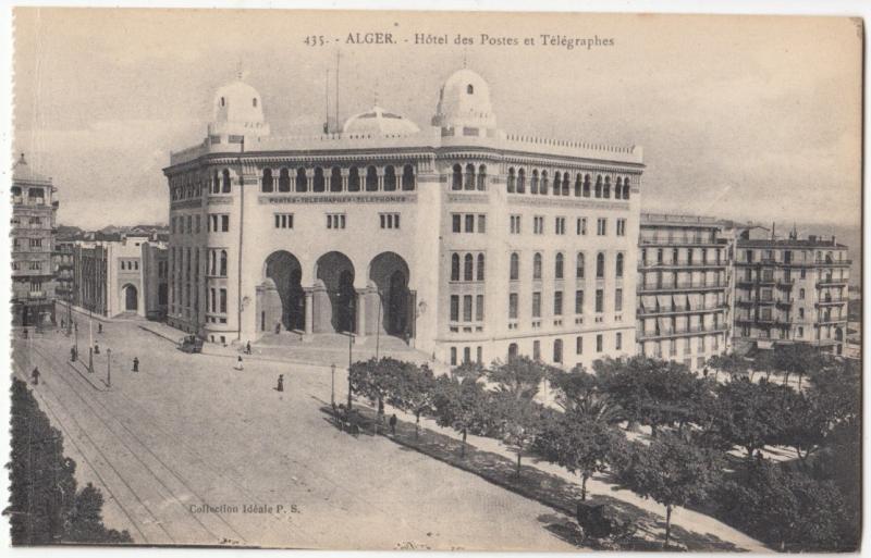 Algeria, Algiers, ALGER, Hotel des Postes et Telegraphes, unused Postcard
