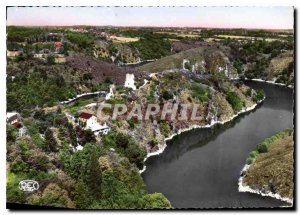 Postcard Modern Creuse Picturesque Banks of the Creuse Crozant front aerial v...