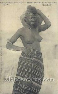 Afrique Occidentale Soudan African Nude 1907 light wear, postal marking on ba...