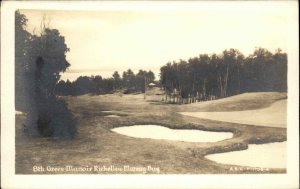 Murray Bay Quebec 8th Green Golf Course Richelieu Real Photo Postcard