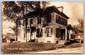 K24/ Vincennes Indiana RPPC Postcard c10 Home of William Henry Harrison 117