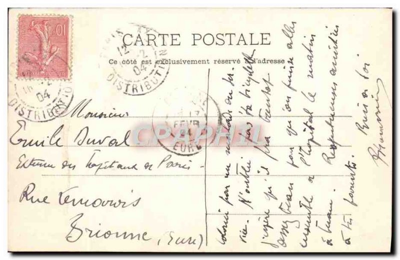 Old Postcard Paris Hospice Tenon