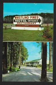 Whistling Pines Motel Elizabeth City NC Unused c1950s