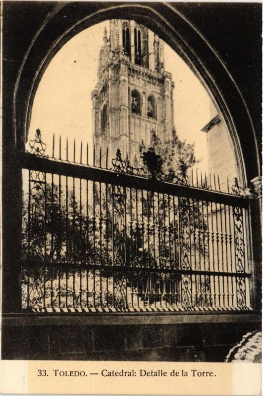 CPA Toledo Catedral: Detalle de la Torre SPAIN (743819)