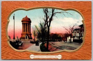 New York City NY c1910 Embossed Postcard Soldier's And Sailor's Monument