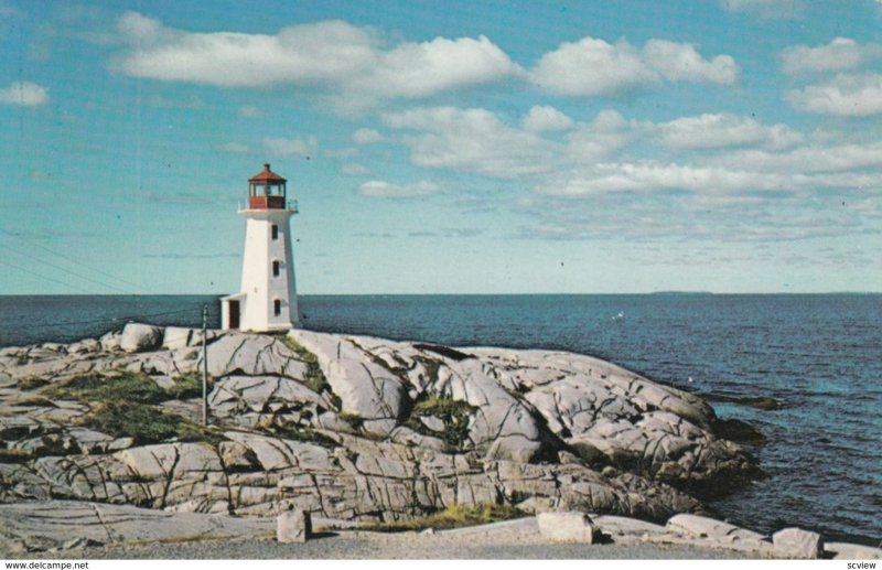 Peggy's Cove , Noca Scotia , Canada , 50-60s ; LIGHTHOUSE