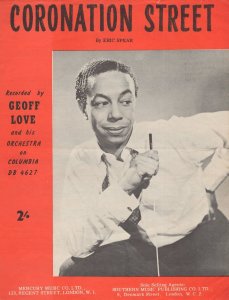 Coronation Street 1960s Eric Spear Geoff Love TV Theme RARE Sheet Music