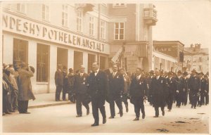 Lot267 real photo social history cafe patriotic  salzburg austria