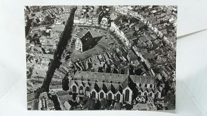 Aerial View of St Johns Church Gouda Netherlands Holland Vintage RP Postcard