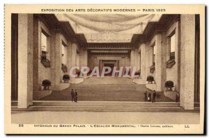 Old Postcard Exposition des Arts Decoratifs Modernes Paris 1925 Interior of t...