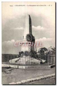 Old Postcard Champigny The Monument of the Cote d Or GL