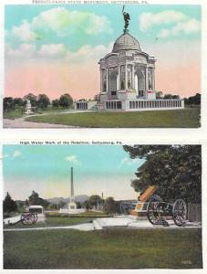 Gettysburg, Pennsylvania. Souvenir folder 22 pictures.