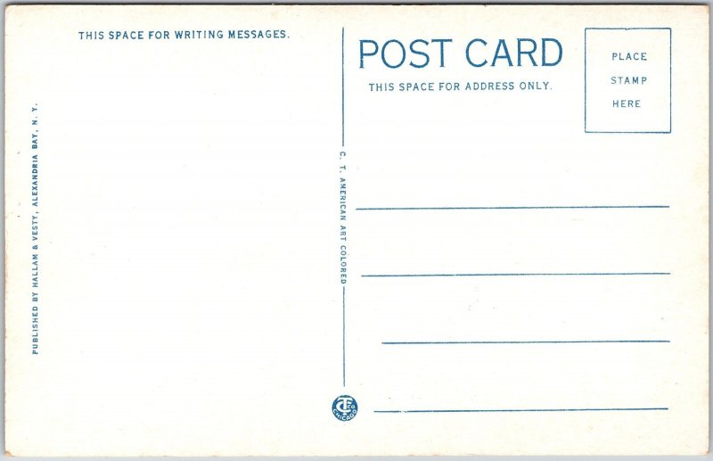 Thousand Island Yacht Club Thousand Islands New York St. Lawrence River Postcard