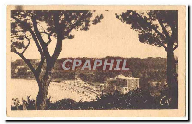 Perros Guirec Old Postcard Trestraou Beach