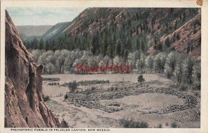 Postcard Prehistoric Pueblo Frijoles Canyon New Mexico