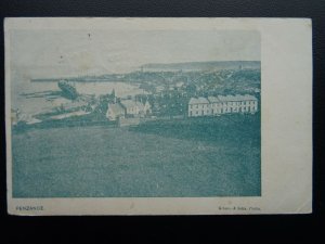 Cornwall PENZANCE & HARBOUR VIEW c1905 Postcard RYDE DUPLEX 666 by Gibson & Son