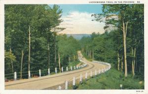 Lackawanna Trail in the Poconos PA, Pennsylvania - pm 1936 - WB