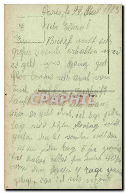 Old Postcard Paris Gare de Lyon