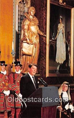 President Reagan Westminster Abbey's Royal Gallery Unused 