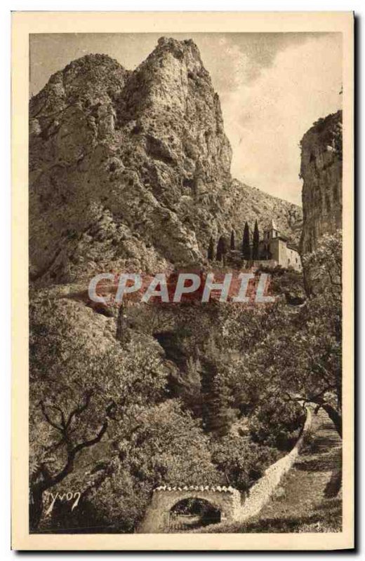 Old Postcard La Douce France Moustiers Sainte Marie and the Chapel of Beauvoi...