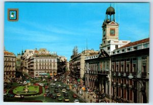 Madrid Puerta del Sol SPAIN 4x6 chrome Postcard