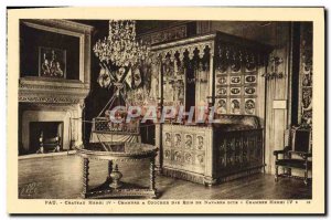 Old Postcard Pau Chateau Henry IV Bedroom of the kings of Navarre