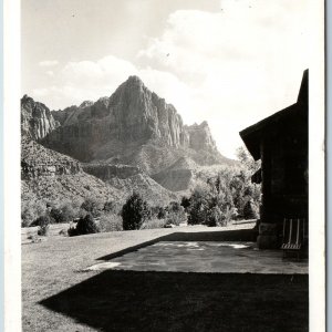 c1950s Springdale, UT RPPC Watchman of Zion National Park Camp Center Photo A199